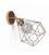 Fermaluce Metal 90°, the adjustable metal wall flush light with Diamond lampshade