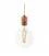 Pendant lamp with textile cable and milled aluminium lamp holder - Made in Italy - Bulb included