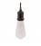 Pendant lamp with twisted textile cable and aluminium lamp holder - Made in Italy