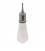 Pendant lamp with twisted textile cable and aluminium lamp holder - Made in Italy
