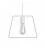 Pendant lamp with textile cable, Duedì Base lampshade and metal details - Made in Italy - Bulb included