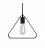 Pendant lamp with textile cable, Duedì Apex lampshade and metal details - Made in Italy - Bulb included