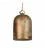 Pendant lamp with textile cable and lampshade Mini Bell XS ceramic shade - Made in Italy - Bulb included