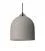 Pendant lamp with textile cable and lampshade Bell M in ceramic - Made in Italy - Bulb included