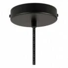 Pendant lamp with textile cable and Bell XL ceramic lampshade - Made in Italy - Bulb included