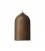 Pendant lamp with textile cable and Bell XL ceramic lampshade - Made in Italy - Bulb included