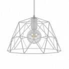 Pendant lamp with textile cable, Dome lampshade and metal details - Made in Italy - Bulb included