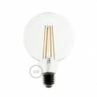 Pendant lamp with textile cable, Dome lampshade and metal details - Made in Italy - Bulb included