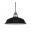 Pendant lamp with textile cable, Harbour lampshade and metal details - Made in Italy - Bulb included