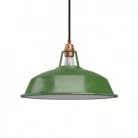 Pendant lamp with textile cable, Harbour lampshade and metal details - Made in Italy - Bulb included