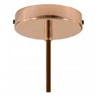 Pendant lamp with textile cable, ceramic Dish lampshade and metal details - Made in Italy - Bulb included