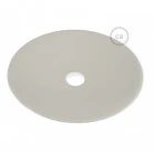 Pendant lamp with textile cable, ceramic Dish lampshade and metal details - Made in Italy - Bulb included