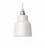 Pendant lamp with textile cable, Vase ceramic lampshade and metal details - Made in Italy - Bulb included