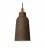 Pendant lamp with textile cable, Bottle ceramic lampshade and metal details - Made in Italy - Bulb included