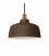 Pendant lamp with textile cable, Cup ceramic lampshade and metal details - Made in Italy - Bulb included