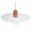 Pendant lamp with textile cable, Ellepi oversized lampshade and knurled lamp holder - Made in Italy - Bulb included