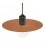 Pendant lamp with textile cable, Ellepi oversized lampshade and knurled lamp holder - Made in Italy - Bulb included