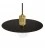 Pendant lamp with textile cable, Ellepi oversized lampshade and knurled lamp holder - Made in Italy - Bulb included