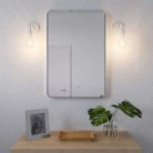 Fermaluce Metal, metal wall light with bent extension