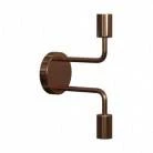 Fermaluce Metal, metal wall light with double bent extension