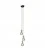 3-light multi-pendant lamp featuring fabric cable and metal finishes
