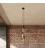 3-light multi-pendant lamp featuring fabric cable and Double Tub-E14 metal lampshade