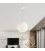 Suspension Lamp with Sphere Lampshade