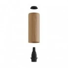 Lamp with 2 spotlights with Tub-E14 lampshade and round rose