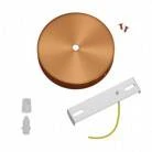 Cylindrical metal ceiling rose kit
