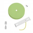 Cylindrical metal ceiling rose kit