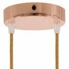 Cylindrical metal 2-hole ceiling rose kit