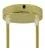 Cylindrical metal 2-hole ceiling rose kit
