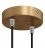 Cylindrical metal 2-hole ceiling rose kit