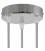 Cylindrical metal 3-hole ceiling rose kit