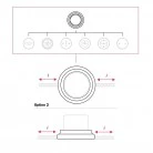 Porcelain base for electrical socket and switch/diverters