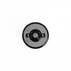 Switch/Diverter in black porcelain with butterfly nut