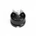 Switch/Diverter in black porcelain with butterfly nut