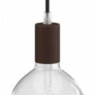 Cylindrical metal E27 lamp holder kit