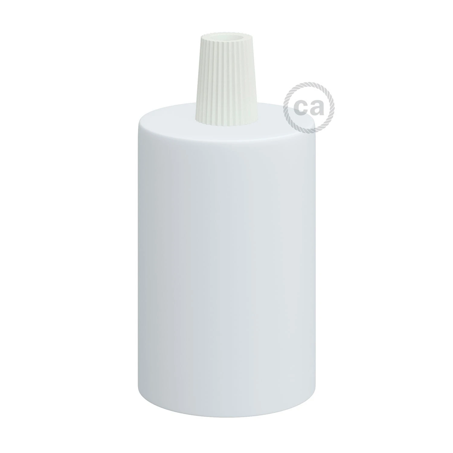 Cylindrical metal E27 lamp holder kit
