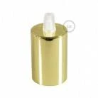 Cylindrical metal E27 lamp holder kit