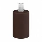 Cylindrical metal E27 lamp holder kit