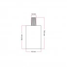 Cylindrical metal E27 lamp holder kit
