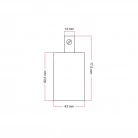 Cylindrical metal E27 lamp holder kit