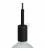 Cylindrical metal E27 lamp holder kit with 7 cm cable clamp