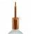 Cylindrical metal E27 lamp holder kit with 7 cm cable clamp