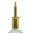 Cylindrical metal E27 lamp holder kit with 7 cm cable clamp