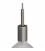 Cylindrical metal E27 lamp holder kit with 7 cm cable clamp