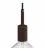 Cylindrical metal E27 lamp holder kit with 7 cm cable clamp