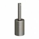 Cylindrical metal E27 lamp holder kit with 7 cm cable clamp