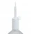 Cylindrical metal E27 lamp holder kit with 7 cm cable clamp
